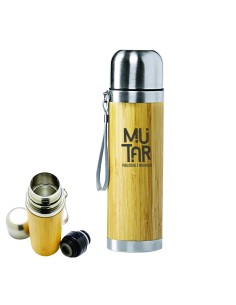 Termo Bamboo Acero Inoxidable